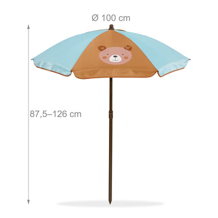 Kids' 4-Piece Outdoor Furniture Set with Parasol