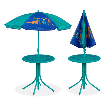 Kids' 4-Piece Outdoor Furniture Set with Parasol