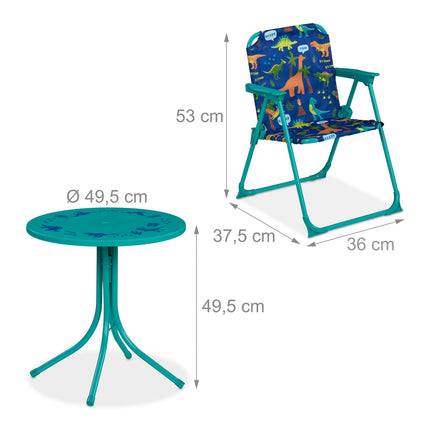 Kids' 4-Piece Outdoor Furniture Set with Parasol
