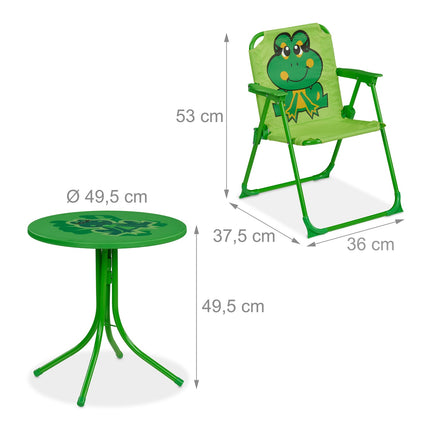Kids' 4-Piece Outdoor Furniture Set with Parasol