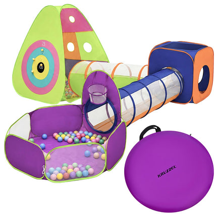 Kids' 5-in-1 Tent Set with Tunnels and 100 Balls