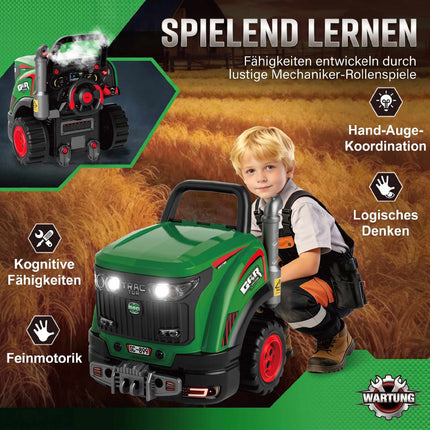 Kids' 60-Piece Toy Car Repair Set with Lights & Sounds