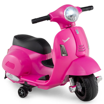Kids' 6V Electric Motorcycle with LED Headlight, Pink