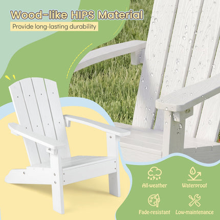 Kids Adirondack Chair – All-Weather HIPS, High Back