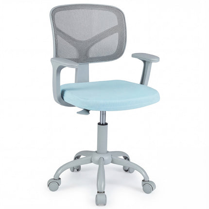 Kids Adjustable Desk Chair with Swivel Wheels – Blue