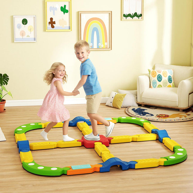 Kids Balance Beam, Interactive, Non-Slip, Colorful Plastic