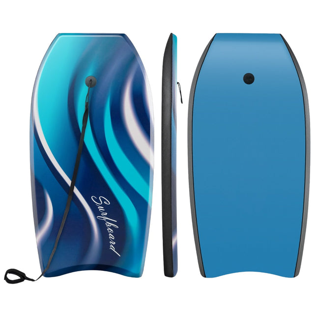 Kids Bodyboard 104cm with EPS Core and Wrist Leash