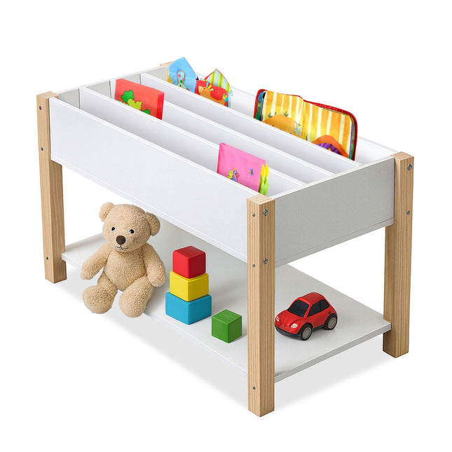 Kids' Bookshelf – 4 Shelves, Child-Friendly Height