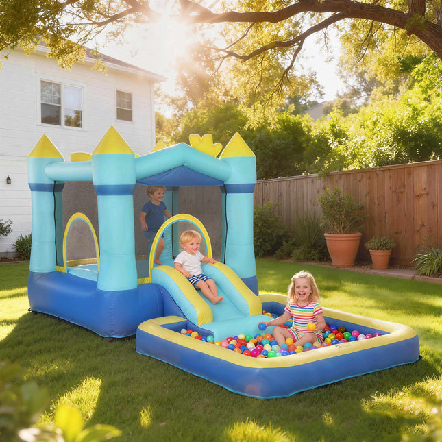 Kids Bounce House with Slide, Pool & Water Guns