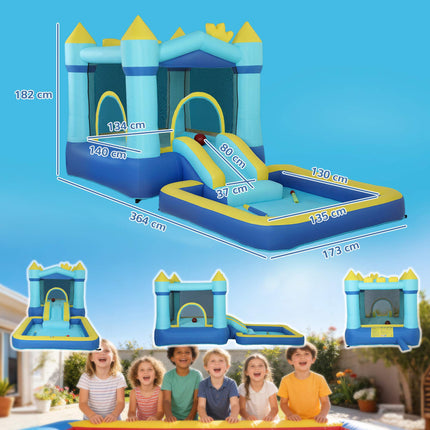 Kids Bounce House with Slide, Pool & Water Guns