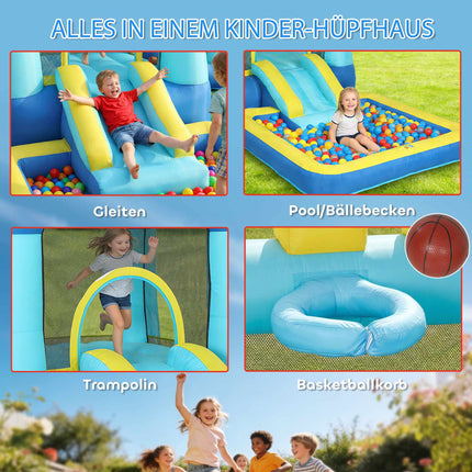 Kids Bounce House with Slide, Pool & Water Guns