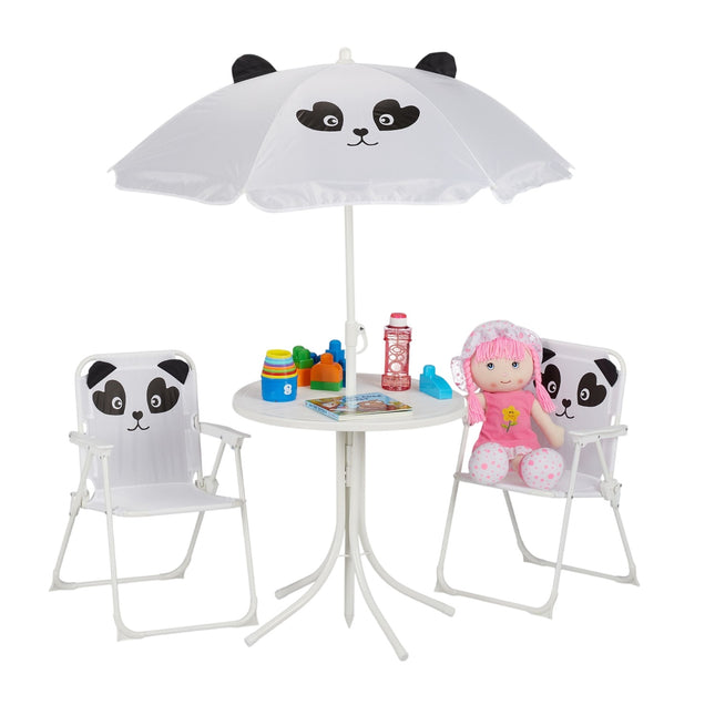 Kids' Camping Set with Adjustable Parasol – 4 Pieces