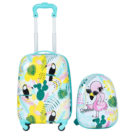 Kids Carry-On Luggage Set, 16in Suitcase, 12in Backpack