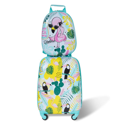 Kids Carry-On Luggage Set, 16in Suitcase, 12in Backpack