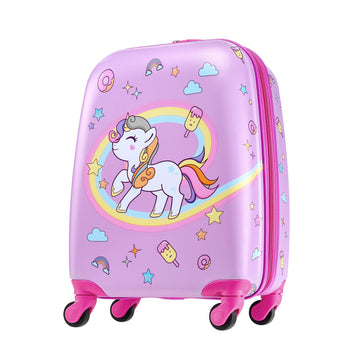 Kids Carry-On Luggage Set, 2-Piece 18-Inch Unicorn Backpack