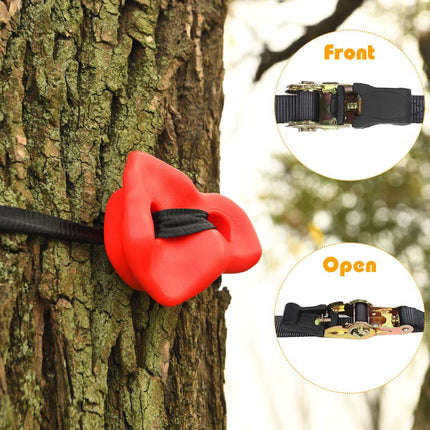 Kids Climbing Holds Set, 18-Piece Tree Mount With Ratchets