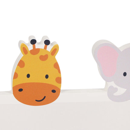 Kids' Coat Rack with 4 Hooks, 15 x 38 cm, MDF & Pine