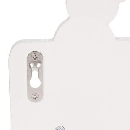 Kids' Coat Rack with 4 Hooks, MDF & Pine, 15x38 cm