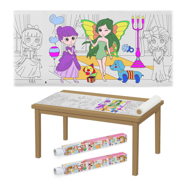 Kids Colouring Paper Rolls – XXL Pictures, Easy Tear-Off