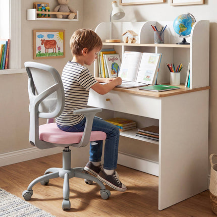 Kids Desk Chair with Adjustable Height and Swivel Wheels