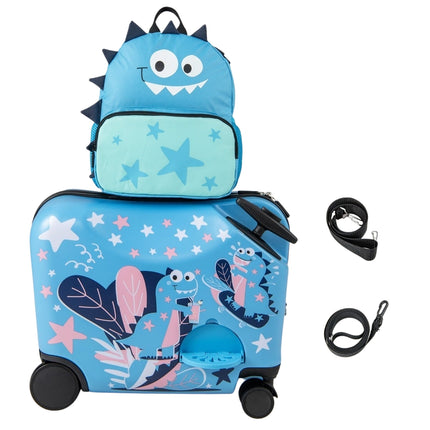Kids' Dinosaur Luggage Set with Backpack, 12"+18"
