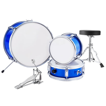 Kids Drum Set, 3-Piece 14-Inch with Throne, Cymbal, Pedal
