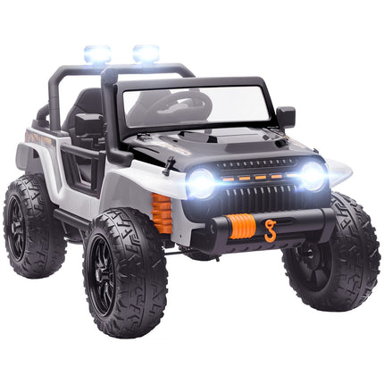Kids Electric Car, 12V Battery, Remote Control, White