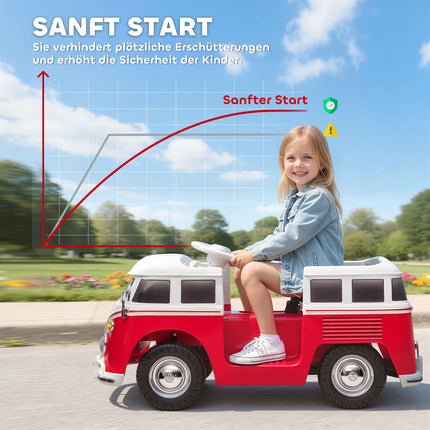 Kids Electric Car, 12V, Dual Motor, MP3, Red, 89x49x41.5 cm