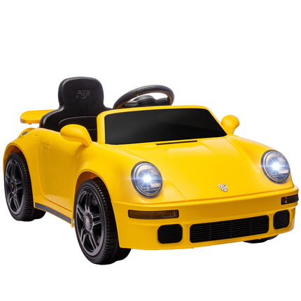 Kids Electric Car, 12V with Remote, MP3, LED Lights, Yellow