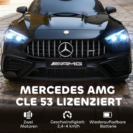 Kids Electric Car, Mercedes Design, 12V, Remote, Black