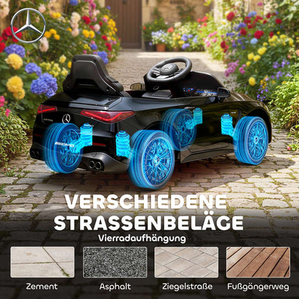 Kids Electric Car, Mercedes Design, 12V, Remote, Black