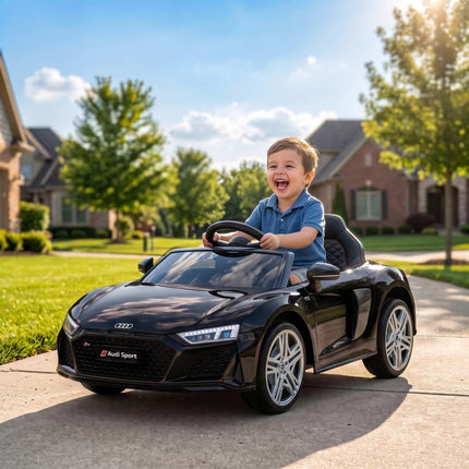 Kids Electric Car with Remote, Black, 12V, Soft Start