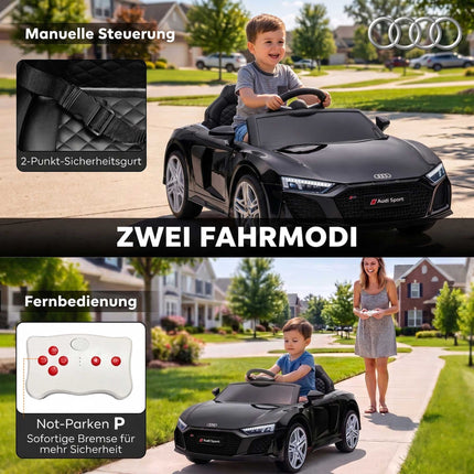 Kids Electric Car with Remote, Black, 12V, Soft Start