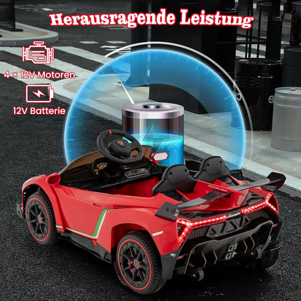 Kids Electric Lamborghini Car with Remote & LED Lights