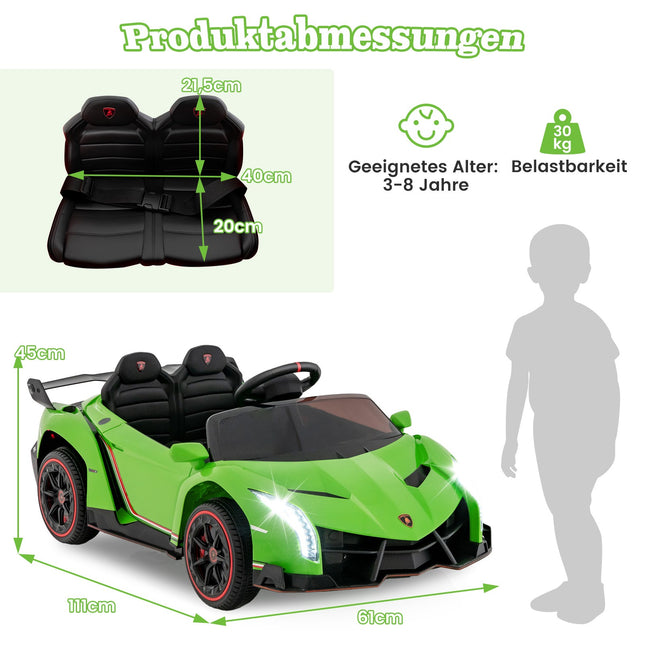 Kids Electric Lamborghini Car with Remote & LED Lights