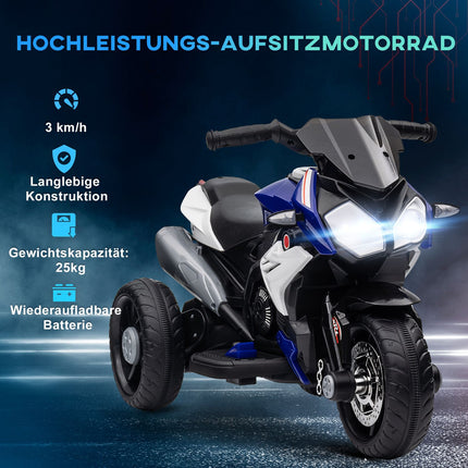 Kids Electric Motorcycle – 3 km/h, Lights & Sounds, Ages 3-5