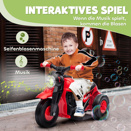 Kids Electric Motorcycle, 6V with Music, 2.5-3 km/h, Ages 2-5
