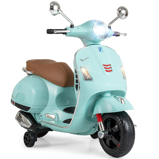 Kids Electric Motorcycle with LED Lights, Green