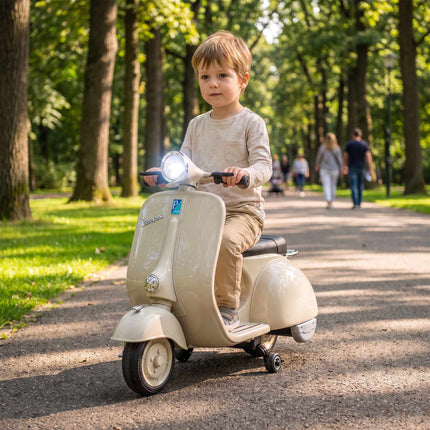 Kids Electric Motorcycle with Training Wheels & Music