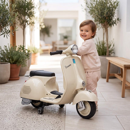 Kids Electric Motorcycle with Training Wheels & Music