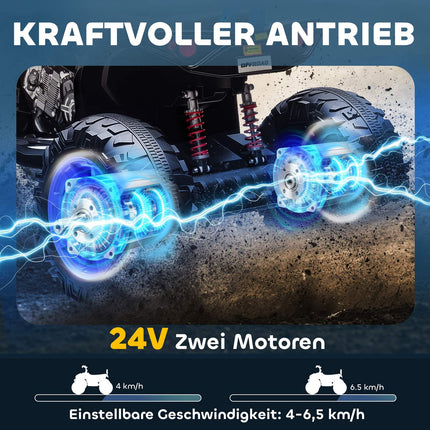 Kids Electric Quad, 24V, 4 Wheels, USB, MP3, 6.5 km/h