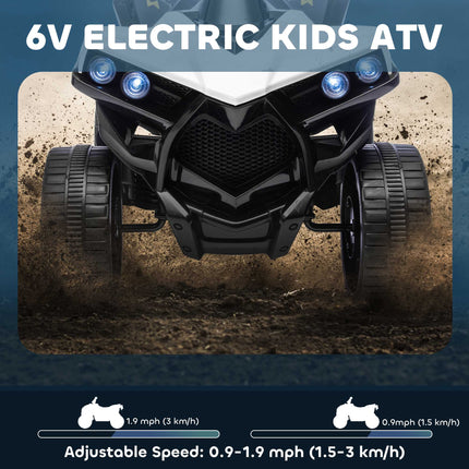 Kids Electric Quad – 6V Motor, Music, Headlights, Ages 3-6