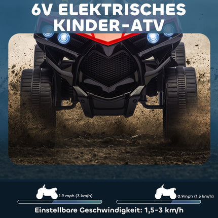 Kids Electric Quad 6V with Forward/Reverse, Music, LED
