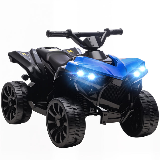 Kids Electric Quad Bike, 6V Motor, Music & Lights, Blue