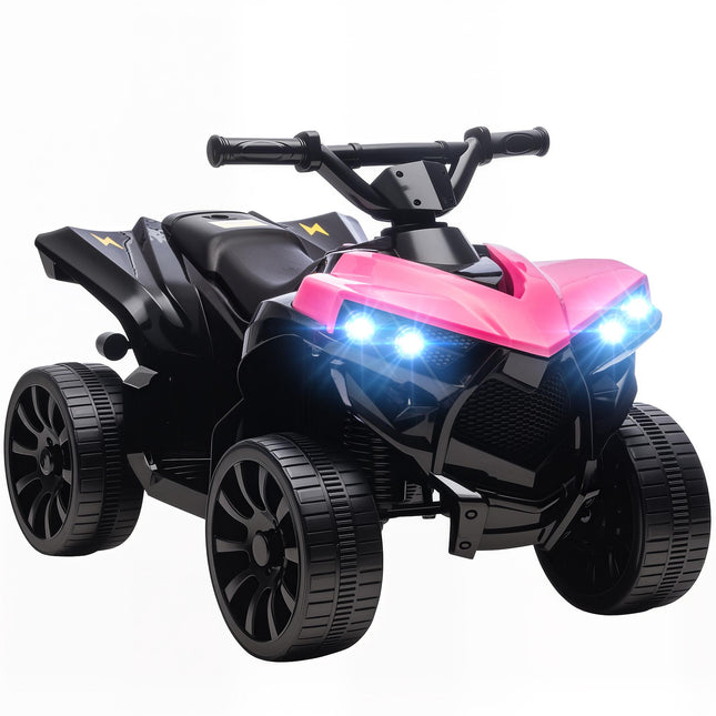 Kids Electric Quad Bike, 6V Motor, Pink, Ages 3-6