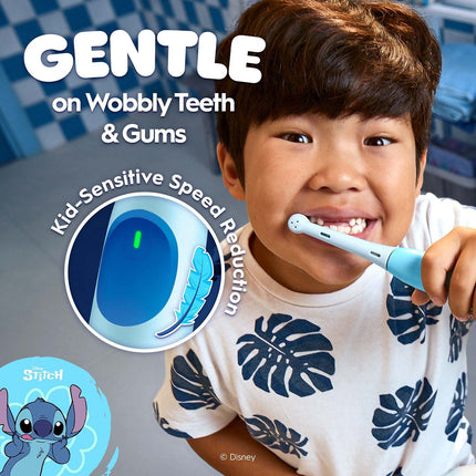 Kids Electric Toothbrush, Ages 6+, Soft Mode, 2-Min Timer