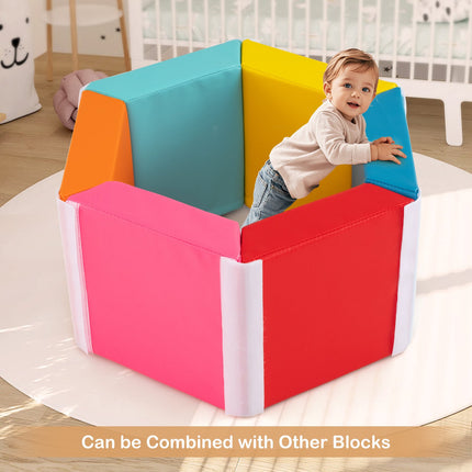 Kids Foam Climbing Blocks Set, 6-Piece PU Covers