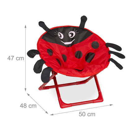 Kids' Foldable Moon Chair with Animal Design