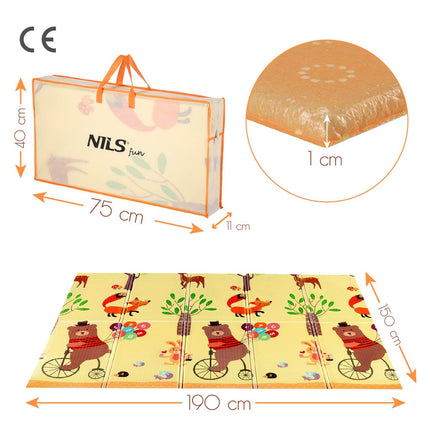Kids Folding Mat, Forest Design, 190x150cm