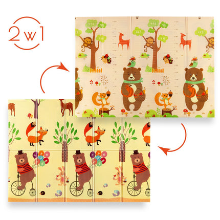 Kids Folding Mat, Forest Design, 190x150cm